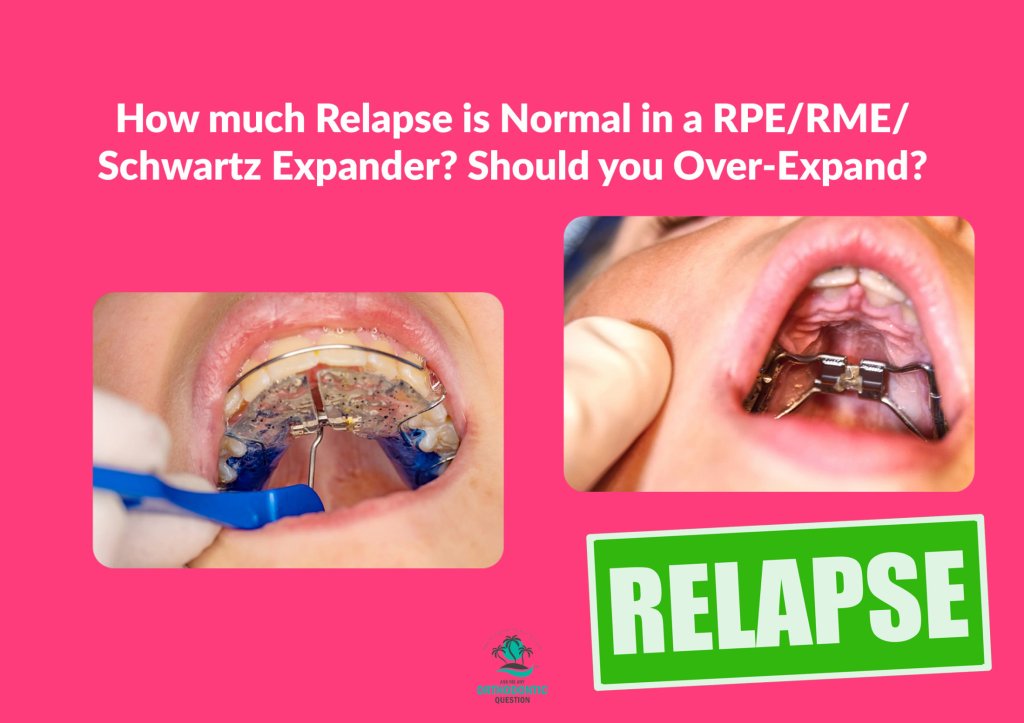 Over-Expanding in RPE, RME, and Schwartz Expander Cases