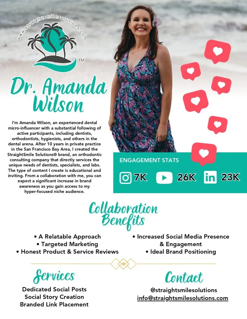 Dr Amanda Wilson - Influencer Media Kit