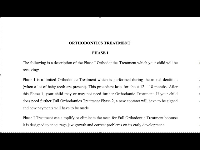 Phase 1 Consent Form Interceptive Orthodontics Video Thumbnail