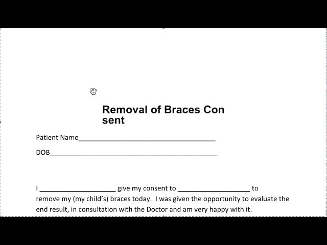 Braces/ Aligner Removal And Debond Form Video Thumbnail